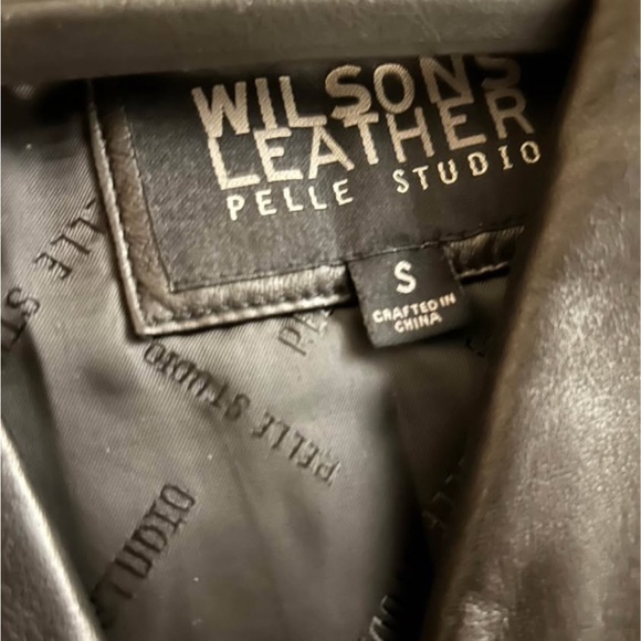 Wilsons Leather Women's Dark Leather Jacket - Picture 2 of 3